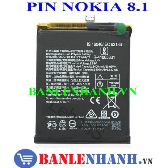 PIN NOKIA 8.1 [PIN NEW 100%, ZIN ]