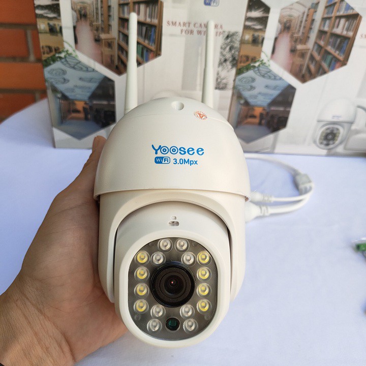 Camera ngoài trời yoosee Ptz 15 đèn 5.0Mpx quay quét 360 độ siêu nét, đàm thoại 2 chiều, có màu ban đêm