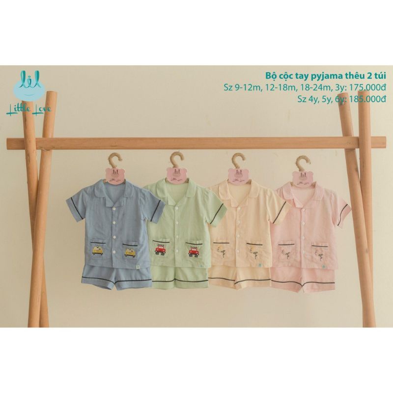 Bộ PYJAMA litter love cho bé
