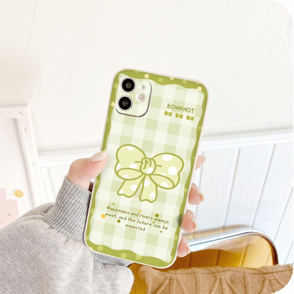 Ốp Lưng Iphone Cạnh Vuông, Bảo Vệ Camera In Hình Nơ,Hoa ip 7Plus,8Plus,x,xs,xsmax,11,11promax,12,12promax,13,13promax