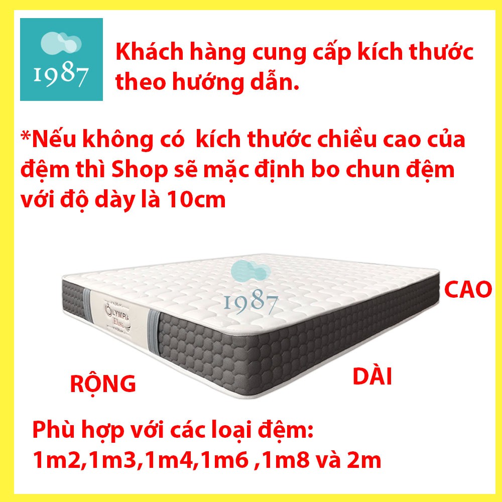 [Miễn Phí Bo Chun] Bộ Chăn Ga Cotton Poly ,Phong Cách Hàn Quốc⭐Ga Sẽ Được Làm Theo Kích Thước Đệm Của Khách Hàng⭐POLY