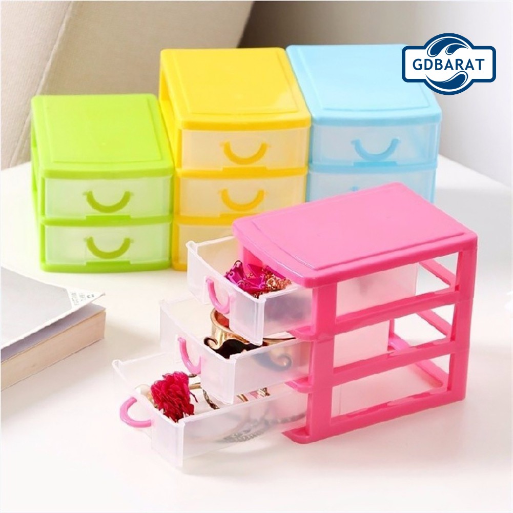 Hộp Đựng Đồ Trang Điểm Nhiều Ngăn Bằng Nhựa Nhiều Ngăn Tiện Dụng