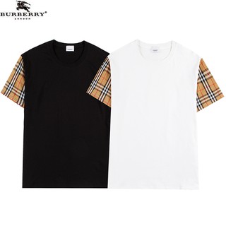 Áo Thun Cotton Tay Ngắn Họa Tiết BURBERRY Độc Đáo Thời Trang Unisex