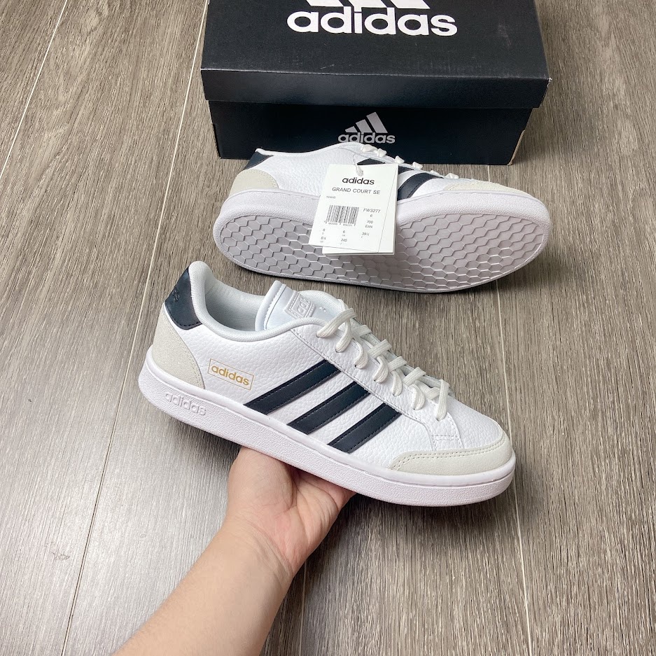 Giày Adidas Grand Court SE U - FW3277 - Trắng Đen