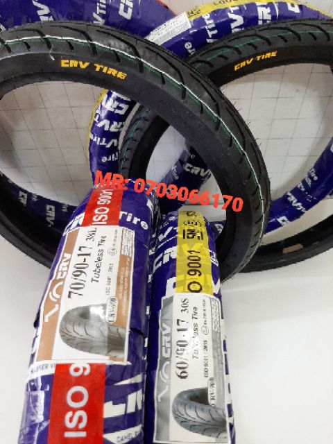 CẶP VỎ K RUỘT CRV THÁI 60.90,70.90 GẮN XE EXCITER, SIRIUS, WAVE, DREAM VÀ CÁC DÒNG XE