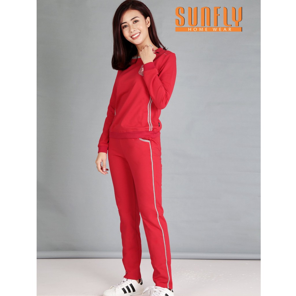 Bộ mặc nhà SUNFLY đông, áo dài tay- quần dài SS5183