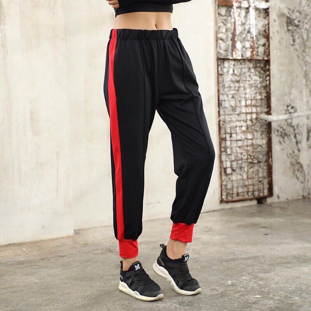 QUẦN JOGGER NỮ PHỐI MÀU CAO CẤP/ VNXK / LIN SPORT