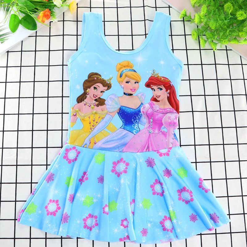 ♛Bộ Đồ Bơi Một Mảnh In Họa Tiết Hoạt Hình Thời Trang Mùa Xuân Cho Bé Gái