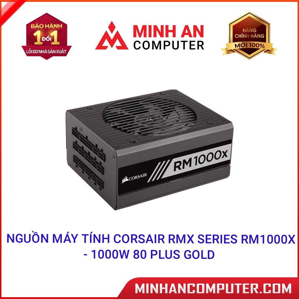 Nguồn máy tính Corsair RMx Series RM1000x 1000W 80 Plus Gold (CP9020094NA)