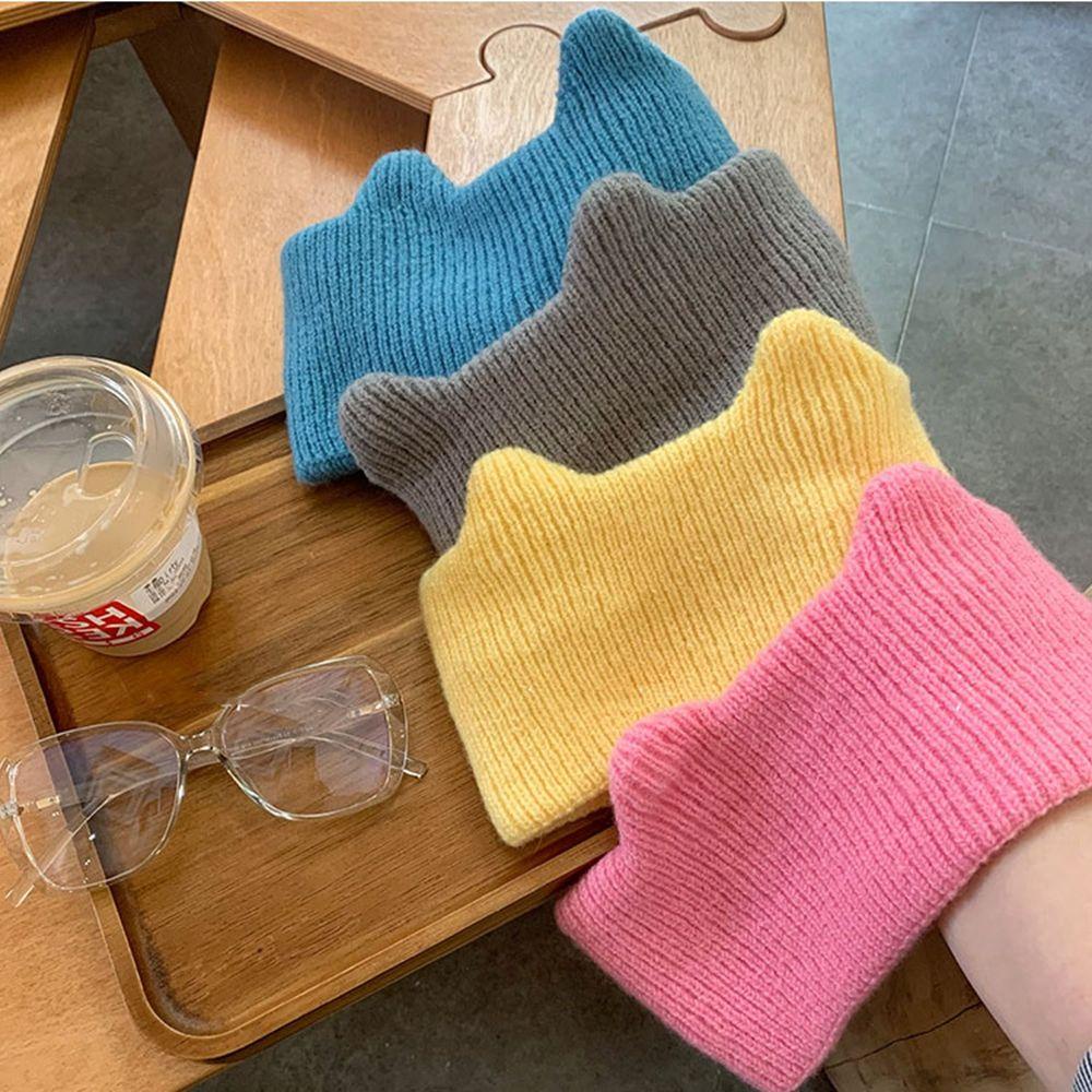 Băng Đô Cài Tóc Dệt Kim Hình Tai Mèo Dễ Thương