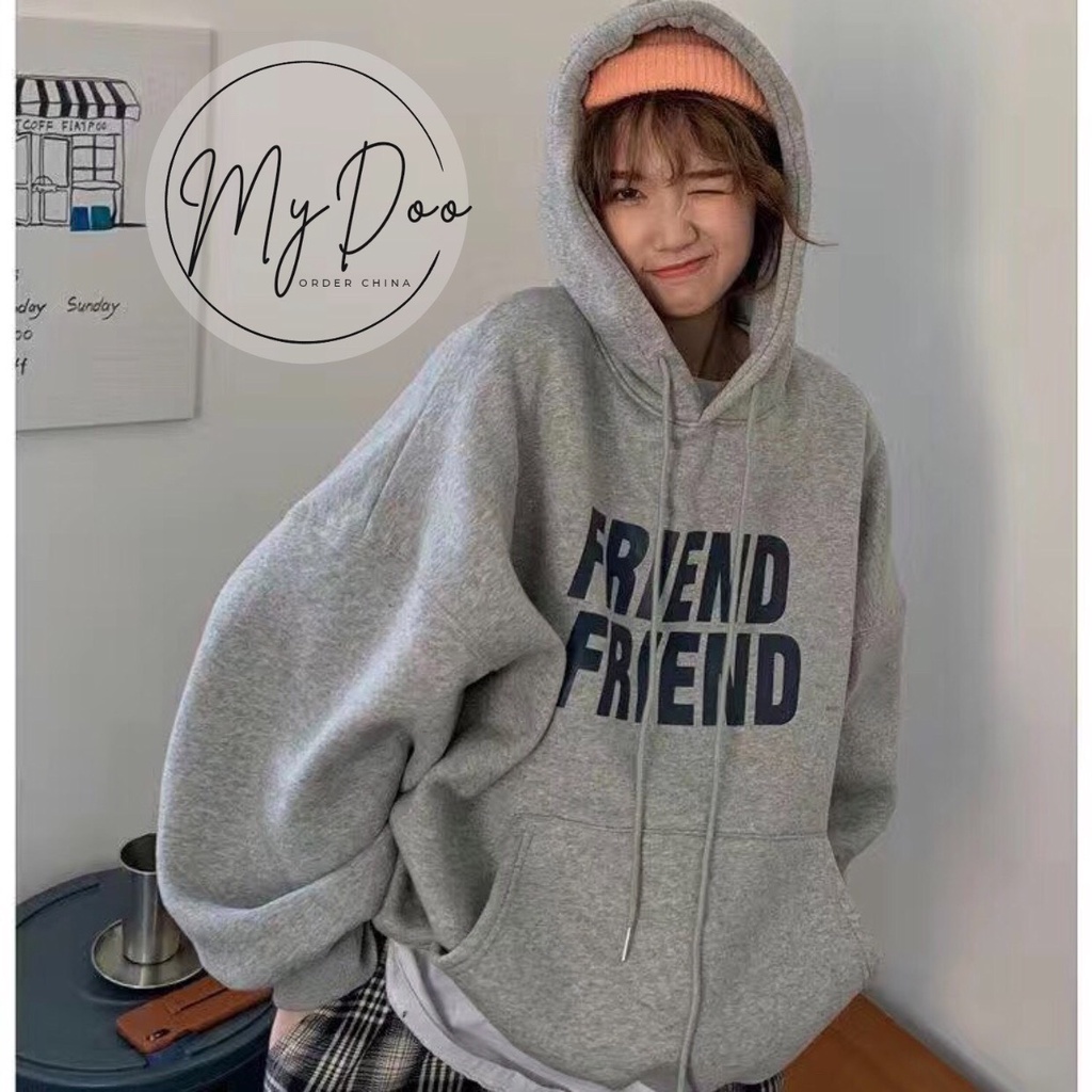 [XẢ KHO] Áo sweater nỉ FRIEND Quảng Châu , Áo Hoodie Hàn Quốc Form rộng