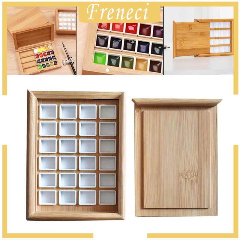 Bảng Rỗng Đựng Son Môi Màu Nước Bằng Gỗ Dành Cho Học Sinh