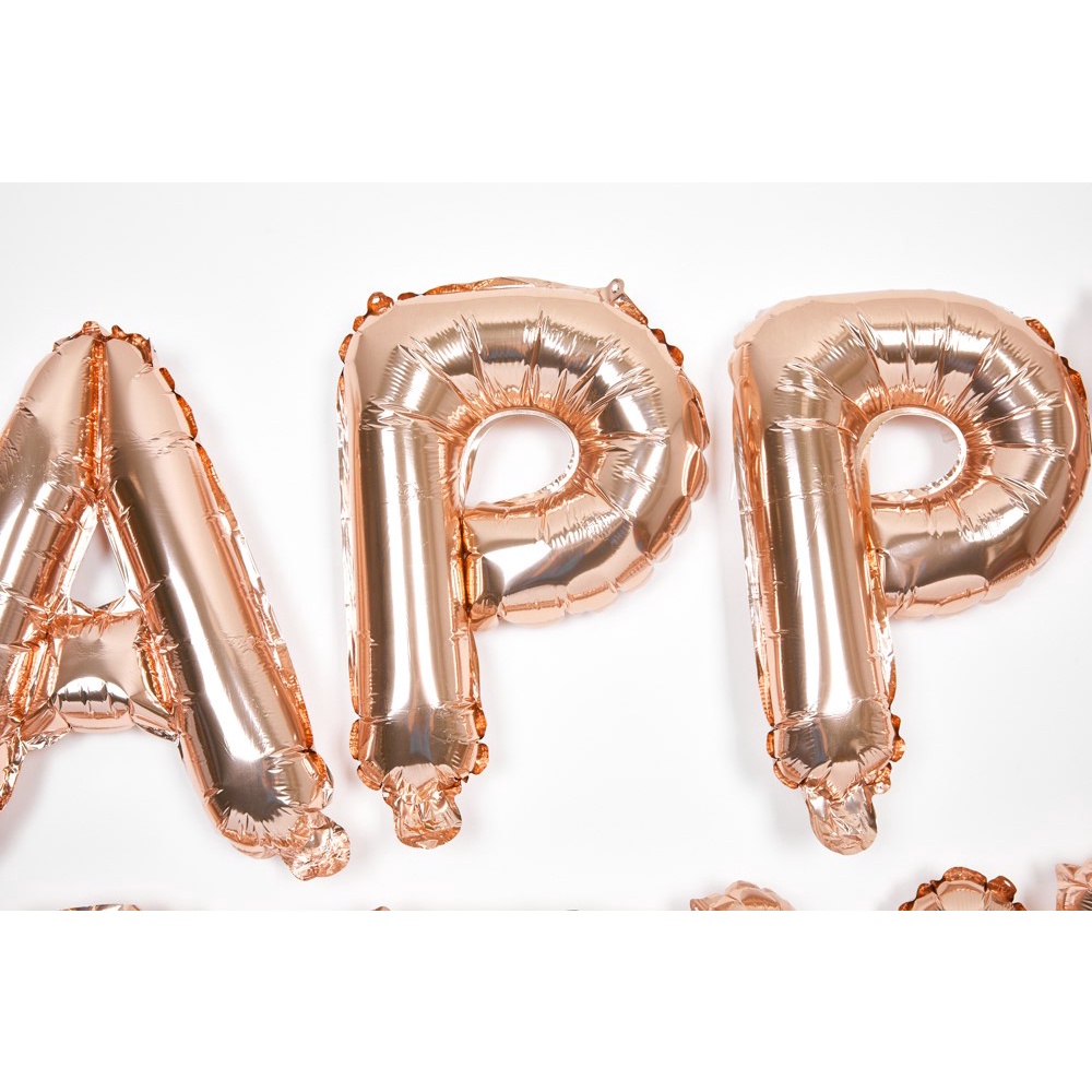 Set Bong Bóng Bay ARTBOX Hàn Quốc Màu Vàng Hồng Chữ HAPPY BIRTHDAY Dùng Trang Trí Tiệc Sinh Nhật