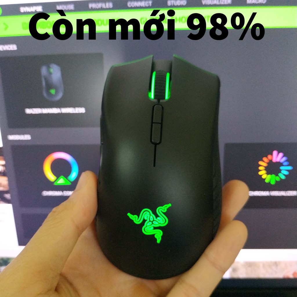 CHÍNH HÃNG RAZER - Chuột không dây Razer Mamba Wireless 2nd led RGB chơi game hơn cả dareu fuhlen logitech cộng lại