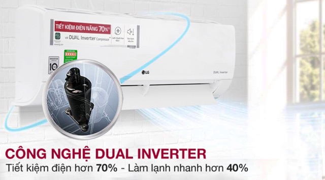 Máy lạnh LG Inverter 1.0 Hp V10ENW (Miễn phí giao tại HCM-ngoài tỉnh liên hệ shop)