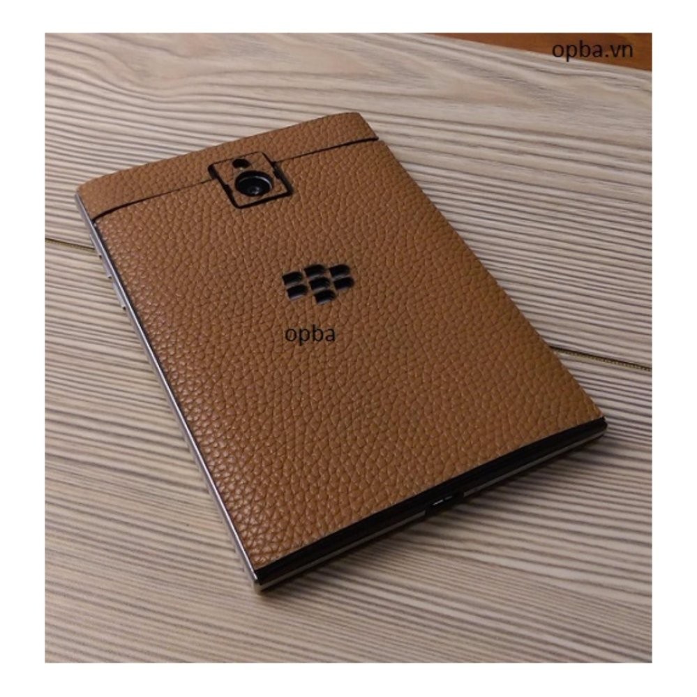 Dán Da IONE Blackberry Passport 100% Da Bò Màu Vàng Bò Hành 1 Năm