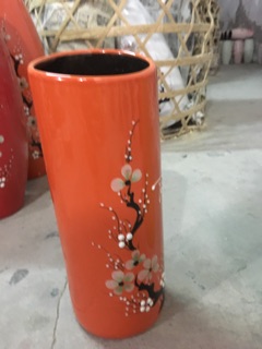 Bình cắm hoa ống tròn miệng vát