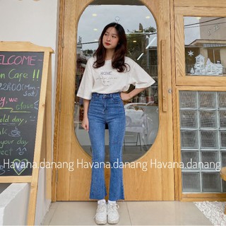 [Ảnh thật] Quần jean ống loe