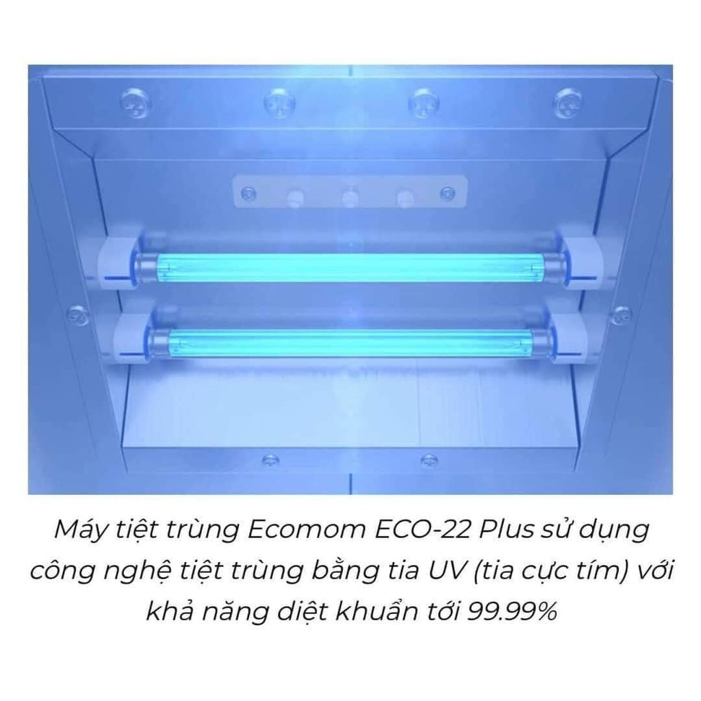 Máy tiệt trùng sấy khô khử mùi bằng tia UV Ecomom ECO-22 Plus