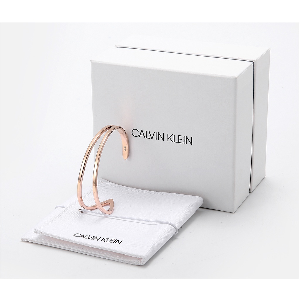 Vòng tay nam nữ Calvin Klein Outline Bangle, lắc tay cặp đôi CK Cuff Fullbox,túi xách - Hàng chính hãng có bill