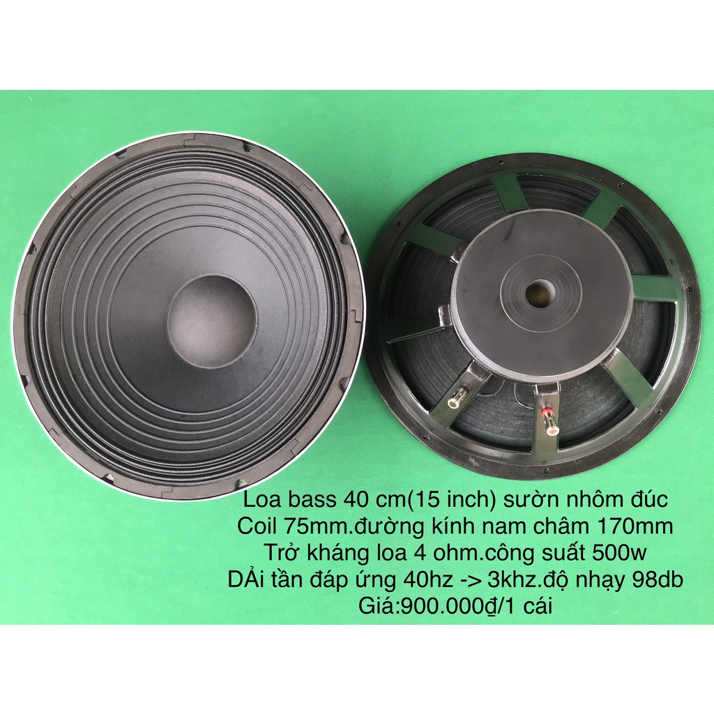 Loa bass 40cm,trở khang 4 ohm,coil 75mm