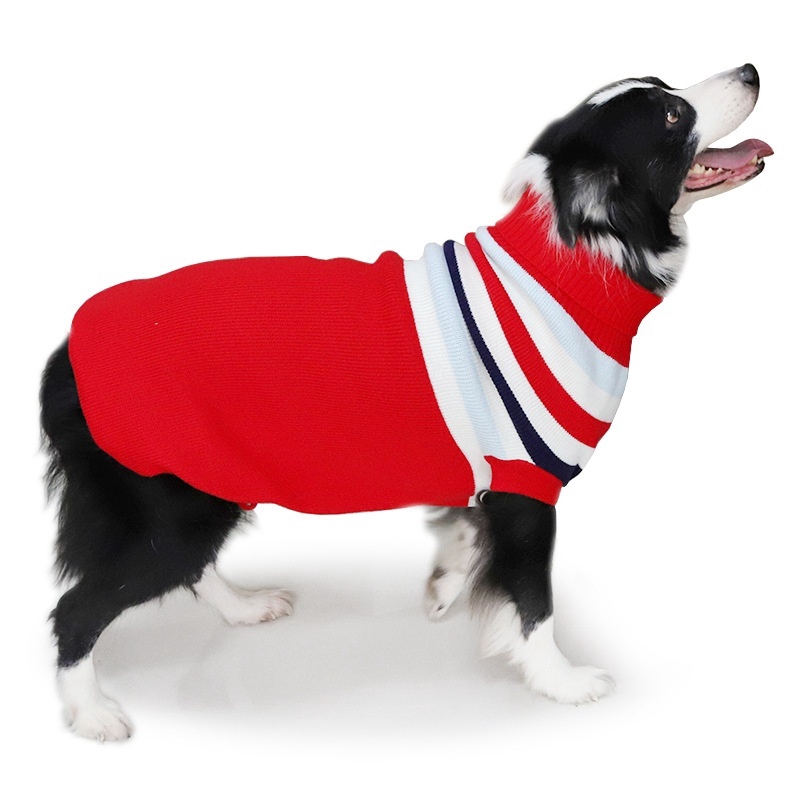 Áo len cho chó Quần áo khoác thú cưng Trang phục cho chó nhỏ vừa và lớn 4 màu