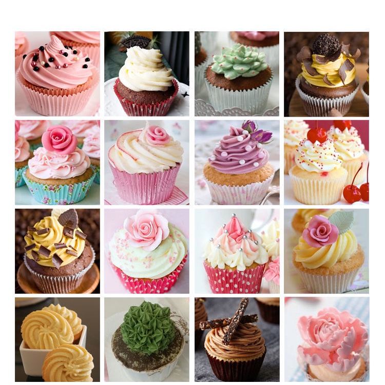 Bộ Dụng Cụ Làm Túi Đựng Kem / Bánh Quy Chất Liệu Cấp Thực Phẩm Dày Dặn Tiện Dụng Cho Bé