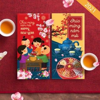 [hàng sẵn] sĩ 1000 bao lì xì 2021- hàng tại xưởng- random 60 mẫu khác nhau