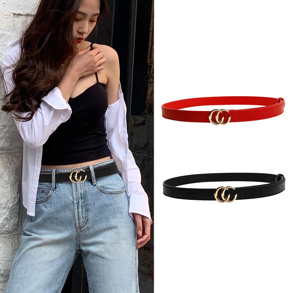 Thắt Lưng Hai Mặt Chữ C Đơn Giản Thời Trang Cho Nữ