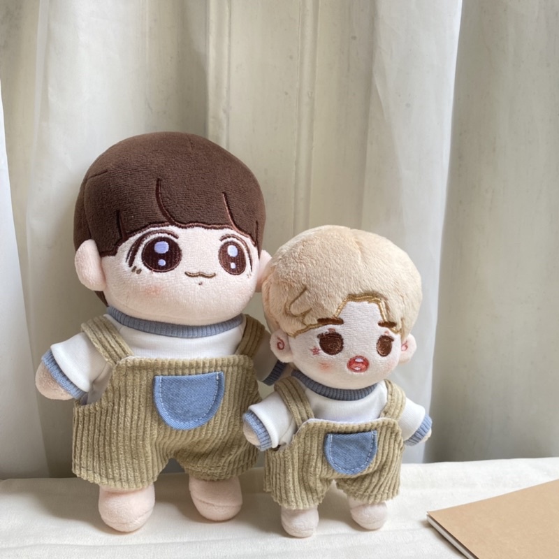 OUTFIT DOLL bộ yếm áo baby blue cho doll 15cm và 20cm