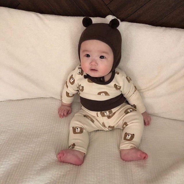 Mũ cotton quả bông cho bé