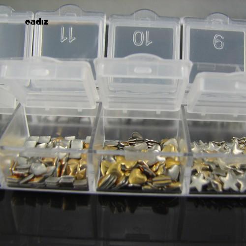 Bộ 300 cái đinh tán trang trí móng tay màu vàng/bạc sang trọng DIY cho nữ