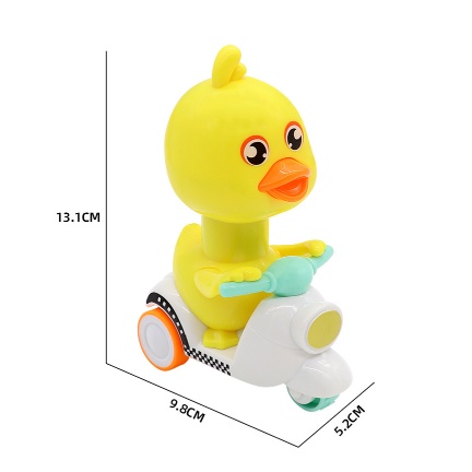 Đồ Chơi Vịt Con Chạy Xe Vespa Thú Vị NHỰA ĐẸP