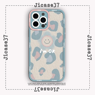 Ốp lưng iphone và samsung xiaomi oppo cạnh vuông Jicase mặt cười smile i'm ok