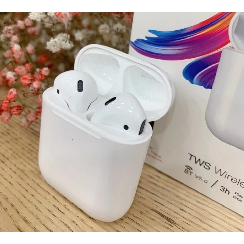 Tai Nghe Bluetooth ⚡FREE SHIP ⚡ Tai Nghe Không Dây Phiên Bản Cao Cấp, Sạc Không Dây, Định Vị, Đổi Tên Cho IOS và Android