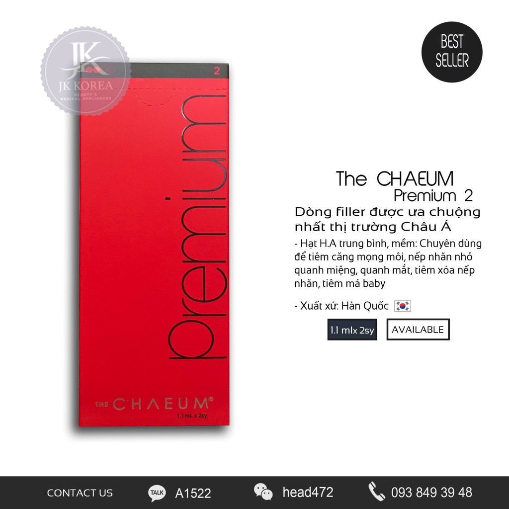 [Chính Hãng] The CHAEUM - Filler nằm trong TOP tiêu thụ trên thị trường (Hộp 2cc)
