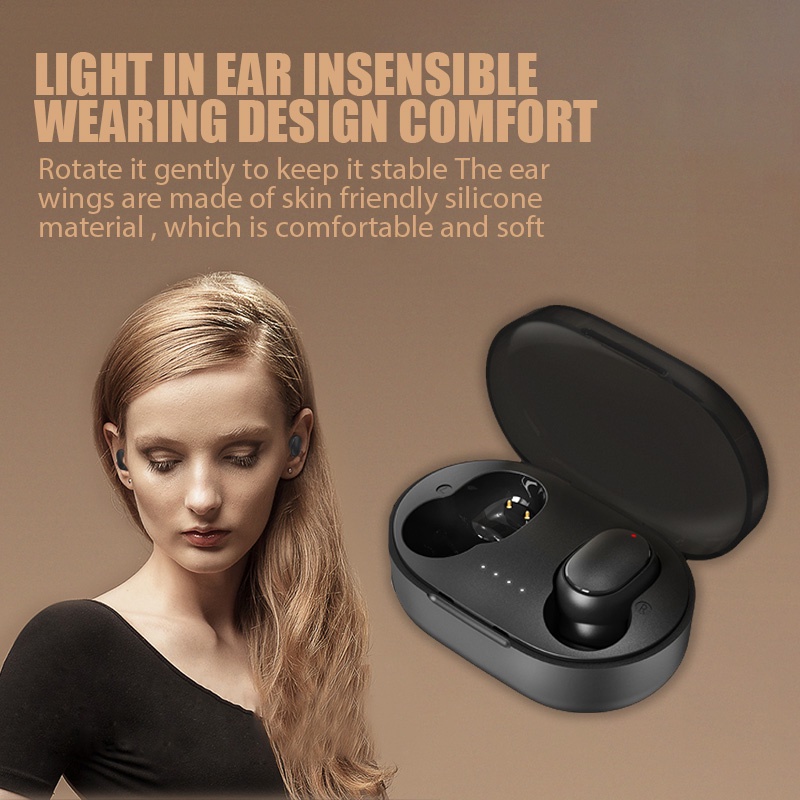 Tai Nghe Bluetooth Không Dây A6R TWS Có Micro ChấT LượNg Cao KèM Phụ KiệN