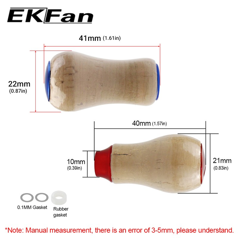 EKfan for daiwa & Shimano fishing reel knob Soft-wood Material Fishline wheel Repair assembly Accessorie