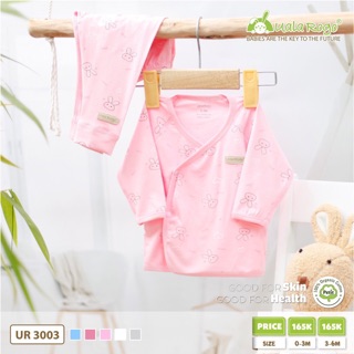 Bộ SS QA cúc chéo petit 0-6m (vải mỏng)