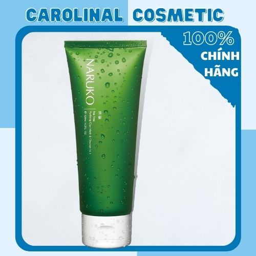 [Sạch mụn 100%-Hàng Auth] Sữa rửa mặt dạng bùn Naruko trà tràm Tea Tree Purifying Clay Mask and Cleanser in 1 120 gr