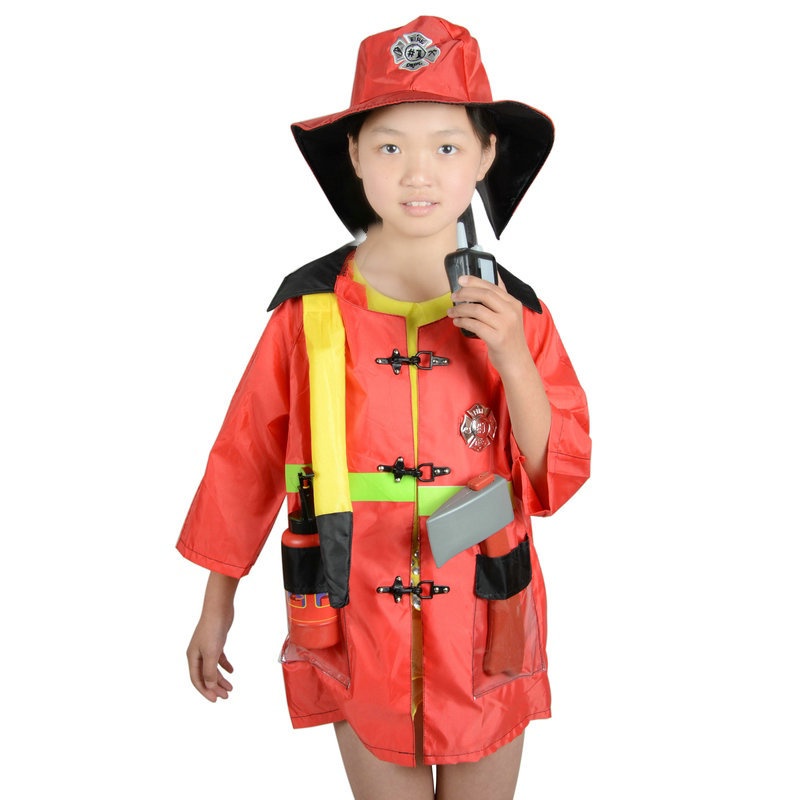 Bộ hóa trang lính cứu hỏa cho bé trai, bé gái (hàng sẵn, có hỏa tốc)