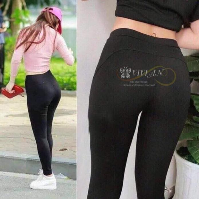 Quần Legging Nữ ASOS ❤️FREESHIP❤️ Legging Cotton Co Giãn 4 Chiều, Ống Dài Siêu Đẹp, lên dáng đẹp mỹ mãn, Có Túi Zip