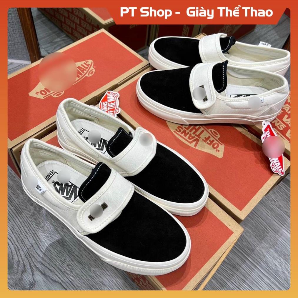 Giày thể thao Vans FOG Black and White hot trend 2022 , Giầy sneaker nam nữ Van.s đen trắng