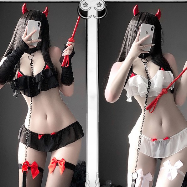 SALE SỐC - Set đồ lót Cosplay Ác Quỷ cực phẩm CM341