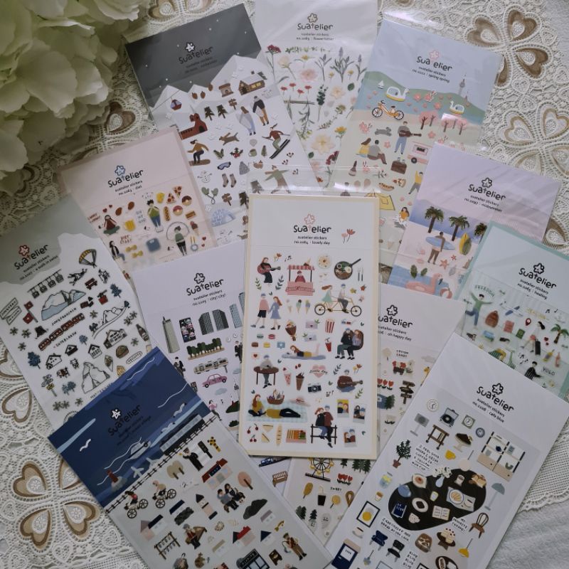 Krisna.room ♡ Sticker Suatelier trang trí sổ