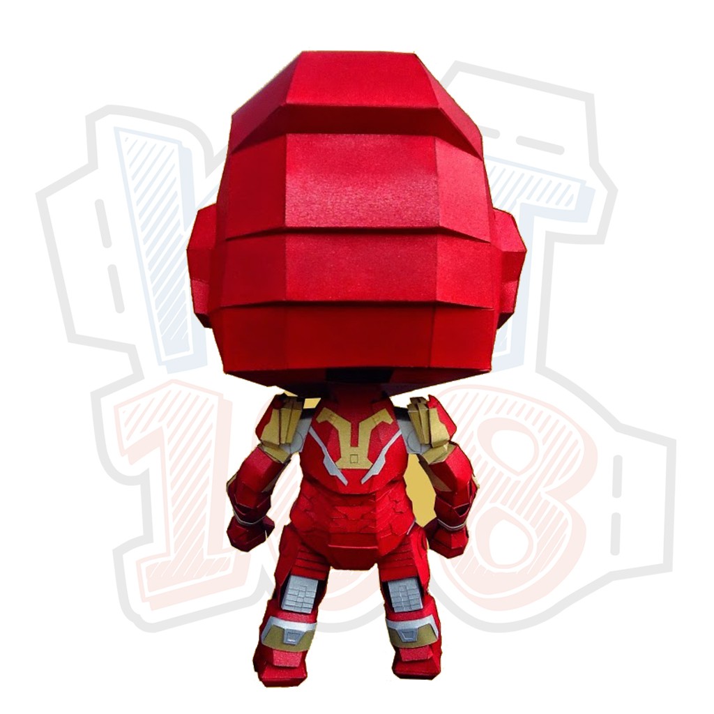 Mô hình giấy Marvel Avengers chibi Robot Iron Man Mark 43