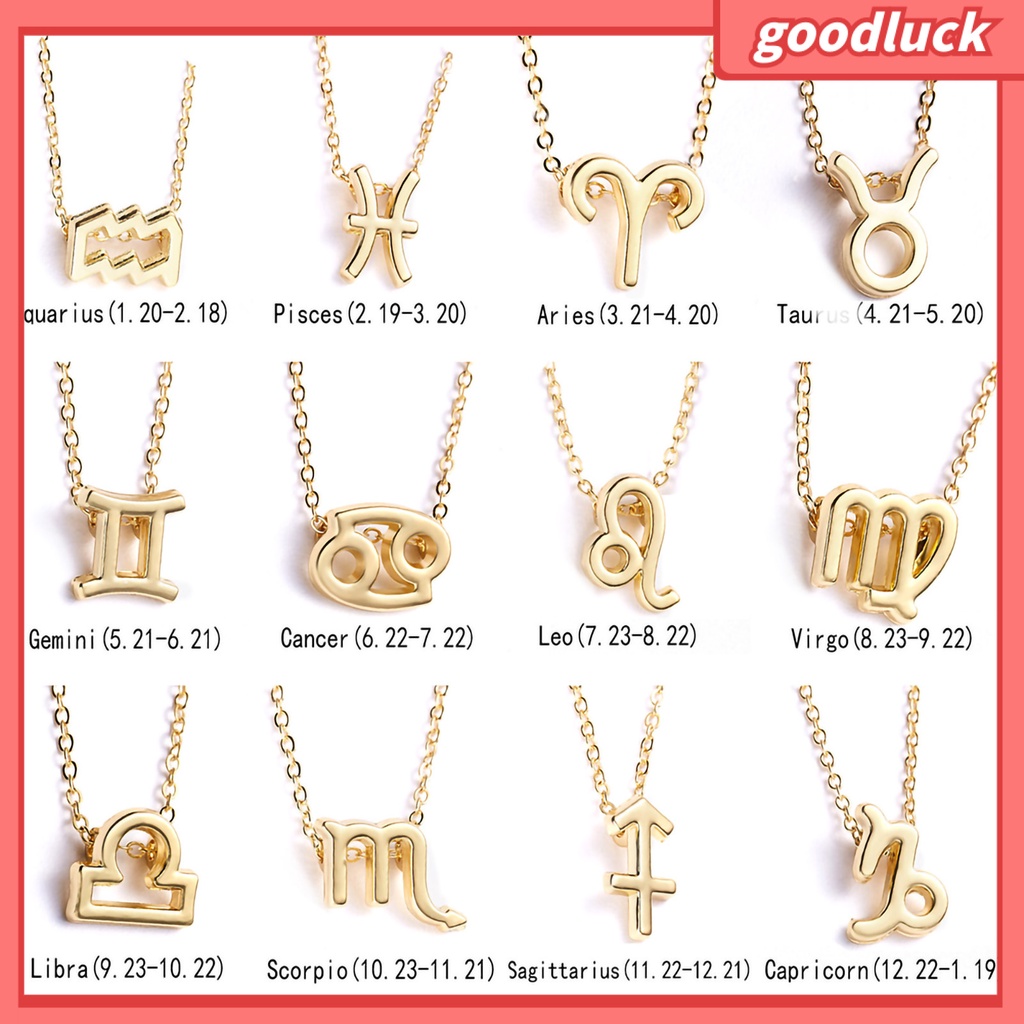 Vòng cổ Mạ Vàng Mặt Hình Chòm Sao Thời Trang Cho Nữ