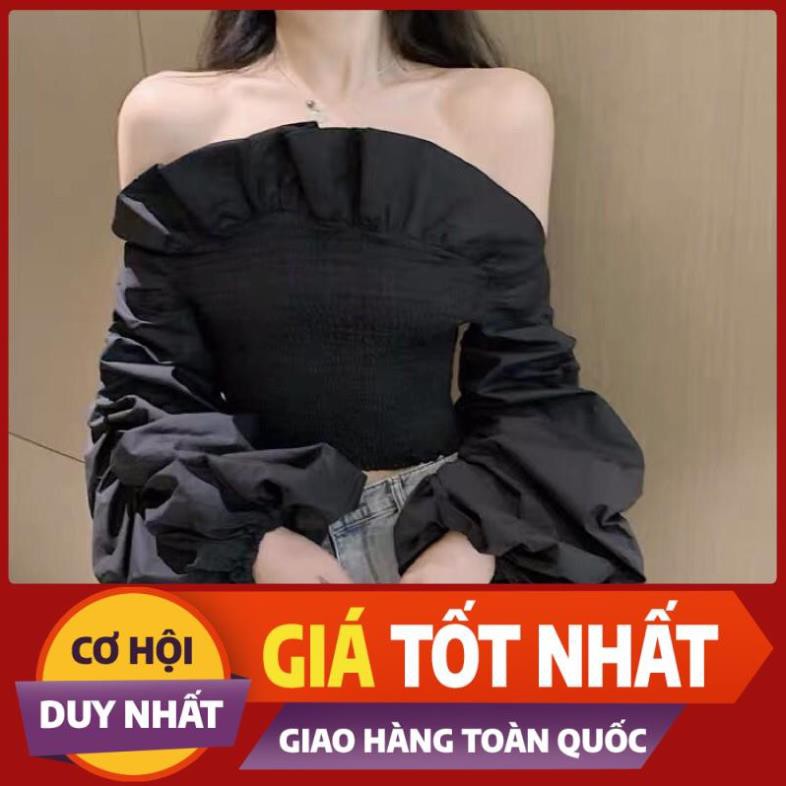 RẺ MẠT áo bánh bèo tay phồng to cúp ngực bèo to nhún eo và ngực siêu đẹp quảng châu