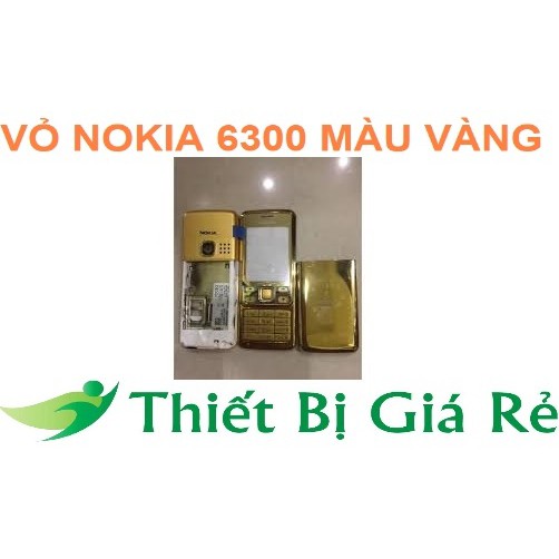 VỎ NOKIA 6300 MÀU VÀNG