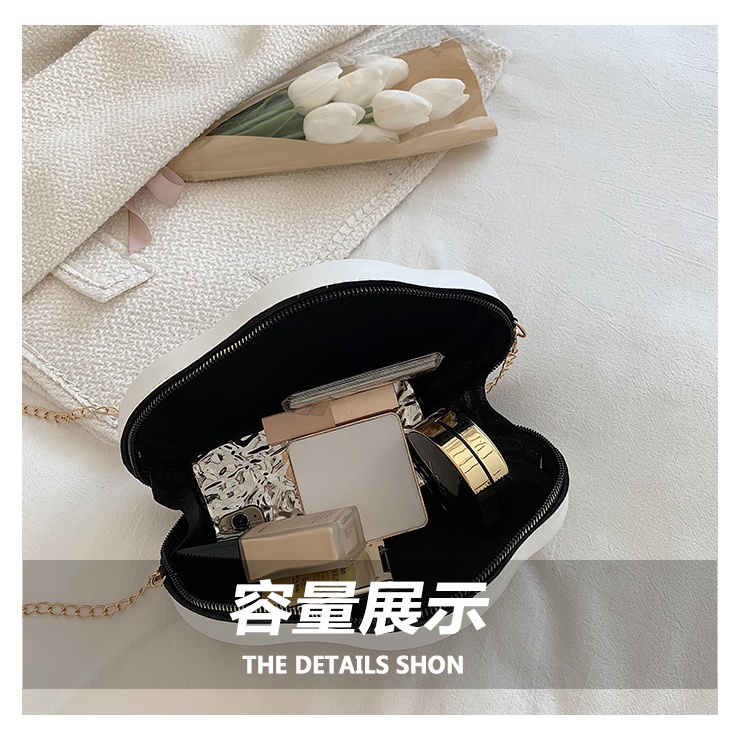 Túi Đeo JASMIN NOIR Chéo Da PU Hình Đám Mây Xinh Xắn Cho Nữ
